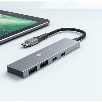 TECHLY Interface Hub Usb 3.2 Gen 1 (IUSB32C-HUB4AC)