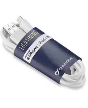 CELLULAR LINE CL Tech Away Data Cable Lightning (TAUSBDATA90CMMFIW)