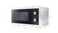 SHARP Mikrobølgeovn med grill Fritstående 800W 20liter Hvid/sort (YC-MG01E-W)