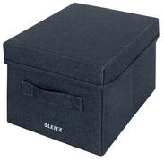 LEITZ Fabric Storage Box with Lid Small Grey (Pack 2) - 61460089