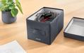 LEITZ Fabric Storage Box with Lid Small Grey (Pack 2) - 61460089 (61460089)