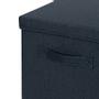 LEITZ Fabric Storage Box with Lid Large Grey (Pack 2) - 61450089 (61450089)