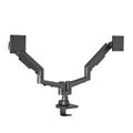 EDBAK Dual swing arm Bordbeslag med gas spring til, 19-35" monitors, Max vægt 20kg, VESA 100x100, Sor, t