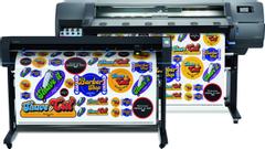HP Latex 115 Print and Cut Plus Solution - 54" storformatsskrivare - färg - bläckstråle - Rulle (137,1 cm) - 1200 x 1200 dpi - upp till 48 m2/h (mono)/ upp till 48 m2/h (färg) - Gigabit LAN - kniv