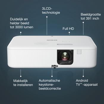 EPSON CO-FH02 Projector 3LCD 1080p 3000lm (V11HA85040)