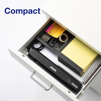 EPSON n WorkForce ES-60W - Sheetfed scanner - Contact Image Sensor (CIS) - A4 - 600 dpi x 600 dpi - up to 300 scans per day - USB 2.0, Wi-Fi(n) (B11B253401)