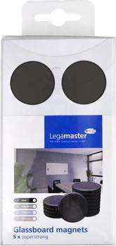 LEGAMASTER glassboard magnet black 5pcs (7-181600)