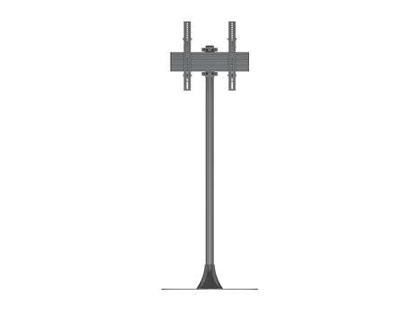 MULTIBRACKETS M Single Pole Floorbase Round 32""- 65"" VESA 400 (7350105218354)