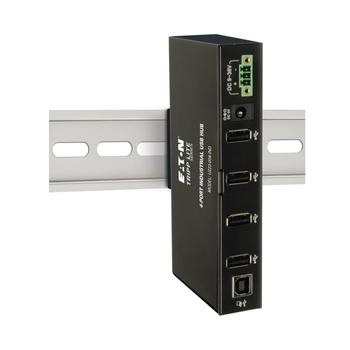 TRIPP LITE TRIPPLITE 4-Port Industrial-Grade USB 2.0 Hub 15kV ESD Immunity Metal Housing Mountable (U223-004-IND)