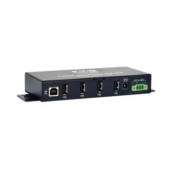 TRIPP LITE TRIPPLITE 4-Port Industrial-Grade USB 2.0 Hub 15kV ESD Immunity Metal Housing Mountable (U223-004-IND)