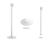 Multibrackets M Pro Series Single Pole Floorbase White (7350073738212)