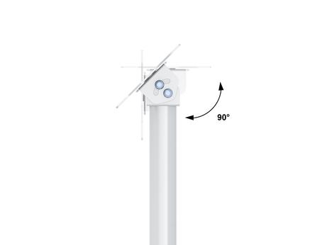 Multibrackets M Pro Series Single Pole Floorbase White (7350073738212)