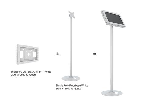 MULTIBRACKETS M Pro Series Single Pole Floorbase White (7350073738212)