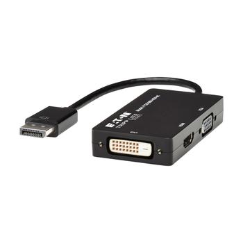 TRIPP LITE Eaton Tripp Lite Series DisplayPort to VGA / DVI / HDMI 4K x 2K @ 24/30Hz Adapter Converter - Video converter - DisplayPort - DVI, HDMI, VGA (P136-06N-HDV-4K)