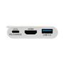 TRIPP LITE TRIPPLITE USB-C to HDMI Adapter with USB-A Port and PD Charging HDCP White (U444-06N-HU-C)