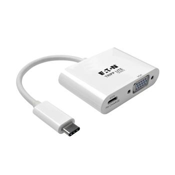 TRIPP LITE TRIPPLITE USB-C to VGA Adapter with PD Charging White (U444-06N-V-C)