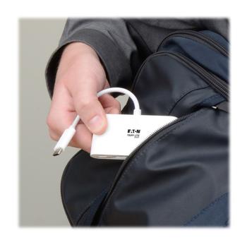 TRIPP LITE n Tripp Lite series 4-Port USB 3.1 USB-C to USB-A Hub w/ USB-C Charging Port 5 Gbps - Hub - 4 x SuperSpeed USB 3.0 - desktop (U460-004-4A-C)