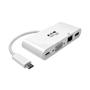TRIPP LITE TRIPPLITE USB-C Multiport Adapter VGA USB-A Port Gbe and PD Charging White (U444-06N-VGU-C)