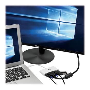 TRIPP LITE TRIPPLITE USB-C Multiport Adapter DVI USB-A Port Gbe and PD Charging White (U444-06N-DGU-C)