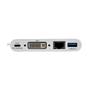 TRIPP LITE TRIPPLITE USB-C Multiport Adapter DVI USB-A Port Gbe and PD Charging White (U444-06N-DGU-C)