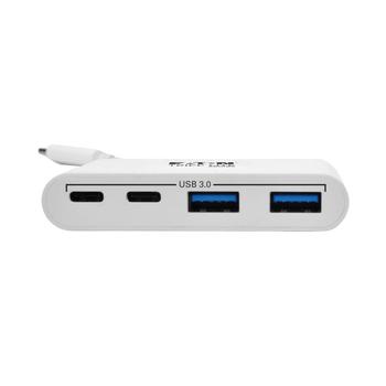 TRIPP LITE TRIPPLITE 4-Port USB-C Hub USB C to 2x USB-A 2x USB-C USB 3.0 White (U460-004-2A2C)