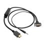 TRIPP LITE 3FT HDMI-VGA ADAPTER CONVERTER CABLE ACTIVE + 3.5MM M/M 1080P (P566-003-VGA-A)