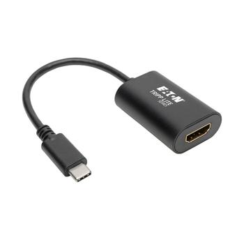 TRIPP LITE Eaton Tripp Lite Series USB C to HDMI Video Adapter Converter 4Kx2K M/F, USB-C to HDMI, USB Type-C to HDMI, USB Type C to HDMI 6in - External video adapter - USB-C 3.1 - HDMI - black (U444-06N-HD4K6B)
