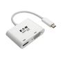 TRIPP LITE TRIPPLITE USB-C Multiport Adapter M/2xF - 4K HDMI VGA White