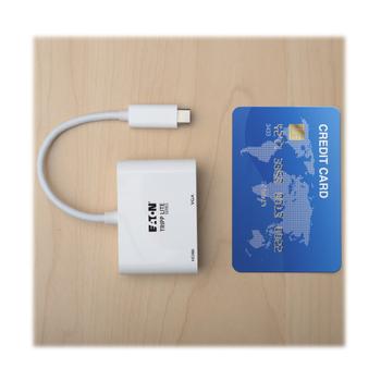 TRIPP LITE USB 3.1 GEN 1 USB-C TYPE-C TO HDMI/VGA 4K M/2XF THUNDERB 3 CABL (U444-06N-HV4K)