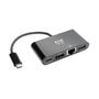 TRIPP LITE TRIPPLITE USB-C Multiport Adapter - 4K HDMI USB-A Port GbE 60W PD Charging HDCP Black