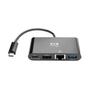 TRIPP LITE TRIPPLITE USB-C Multiport Adapter - 4K HDMI USB-A Port GbE 60W PD Charging HDCP Black (U444-06N-H4GUBC)