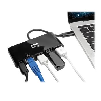 TRIPP LITE 3-Port Usb-C Hub With Lan  (U460-003-3AGB-C)