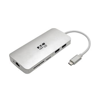 TRIPP LITE TRIPPLITE USB-C Dock 4K HDMI USB 3.2 Gen 1 USB-A/C Hub GbE Memory Card 60W PD Charging (U442-DOCK11-S)