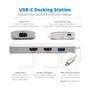 TRIPP LITE TRIPPLITE USB-C Dock Triple Display HDMI VGA USB 3.2 Gen 1 USB-A Hub 100W PD Charging (U442-DOCK12-S)