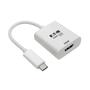 TRIPP LITE TRIPPLITE USB-C to HDMI Adapter M/F - 4K 60Hz HDCP 2.2 White