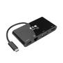TRIPP LITE TRIPPLITE USB-C Multiport Adapter - 4K HDMI VGA USB-A GbE HDCP Black (U444-06N-HV4GUB)