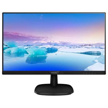 PHILIPS V-line 273V7QDSB - LED monitor - 27" - 1920 x 1080 Full HD (1080p) @ 60 Hz - IPS - 250 cd/m² - 1000:1 - 5 ms - HDMI, DVI-D, VGA - textured black (273V7QDSB/00)