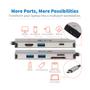 TRIPP LITE TRIPPLITE USB-C Dock 4K HDMI USB 3.2 Gen 1 USB-A Hub GbE Memory Card 100W PD Charging (U442-DOCK5-GY)