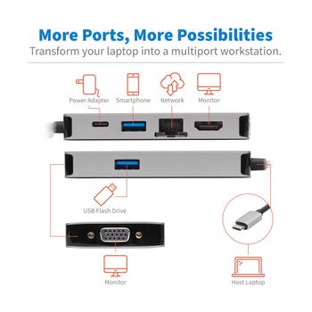 TRIPP LITE Usb-C Dock, Dual Display - 4K  (U442-DOCK6-GY)