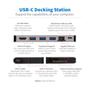 TRIPP LITE TRIPPLITE USB-C Dock - 4K HDMI USB 3.2 Gen 1 USB-A Hub GbE Memory Card 100W PD Charging Detachable Cord (U442-DOCK5D-GY)