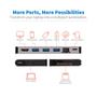 TRIPP LITE TRIPPLITE USB-C Dock - 4K HDMI USB 3.2 Gen 1 USB-A Hub GbE Memory Card 100W PD Charging Detachable Cord (U442-DOCK5D-GY)