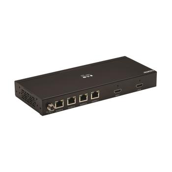 TRIPP LITE Series HDMI over Cat6 Splitter - 4-Port 4K 60 Hz, HDR, 4:4:4, PoC, HDCP 2.2, 230 ft. (70.1 m), TAA - Förlängd räckvidd för audio/ video - över CAT 6 - upp till 70.1 m - TAA-kompatibel - för  (B127A-004-BH)