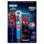 Oral-B Vitality Pro Kids Elektrisk tannbørste (spiderman) to modus, fire morsomme klistremerker,  40 minutters brukstid, reiseetui (773390)