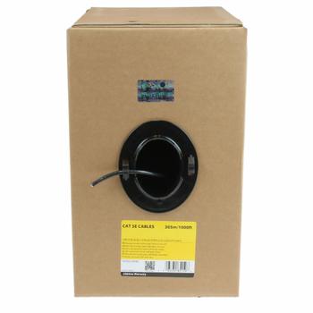 STARTECH StarTech.com 1000 ft Bulk Roll of Black CMR Cat5e Solid UTP Riser Cable - Cat 5e Riser Cable - Cat.5e CMR Ethernet Cable - 24 AWG - Black (WIR5ECMRBK) - Bulkkabel - 304.9 m - UTP - CAT 5e - stijger, s (WIR5ECMRBK)