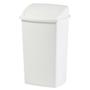 V-PART Affaldsspand, V-Part, hvid, plast, 50 l, med sving låg, forberedt til vægmontering