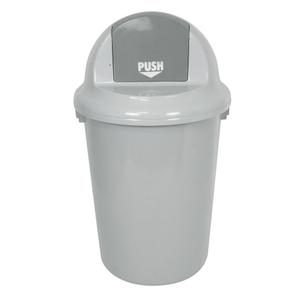 _ Affaldsspand,  grå, plast, 90 l, til tungt affald, udendørs (170704)