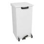 Carro-Line Pedalspand,  Carro-Line Mobile Carro-Kick,  hvid, epoxylakeret aluminium,  55 l, med soft close låg, ilddæmpende,  og til tungt affald