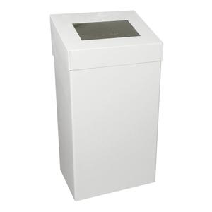 _ Affaldsspand,  hvid, epoxylakeret aluminium,  18 l, forberedt til vægmontering inkl. materiale til montering,  ilddæmpende,  til tungt affald *Denne vare tages ikke retur* (170500)