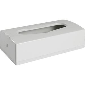 _ Dispenser,  7x14x27cm,  hvid, plast, til ansigtsservietter (2536)