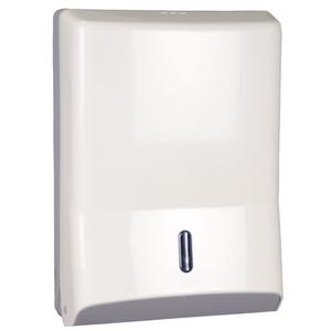 _ Dispenser,  neutral, Maxi, 14x28x40cm,  hvid, plast, til alle typer håndklædeark (2587)